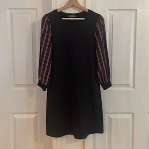 Luxology Striped Sleeve Dress